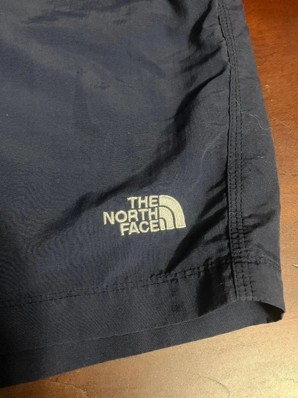 North Face Navy Blue Shorts with Inner Drawstring & Back Zipper Pocket Medium